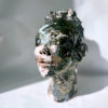 visage femme sculpté sculpture africaine claire michelini