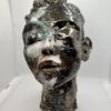 visage femme terre céramique pièce unique claire michelini