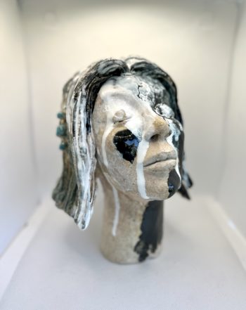 sculpture femme terre et céramique pièce unique lyon